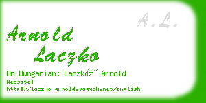 arnold laczko business card